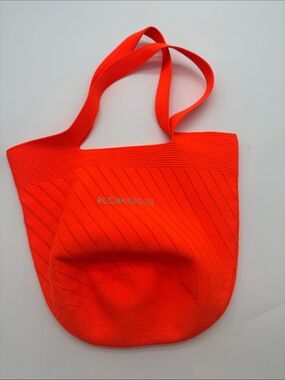 Women’s Bright Orange Knit Tote Bag Kokolu